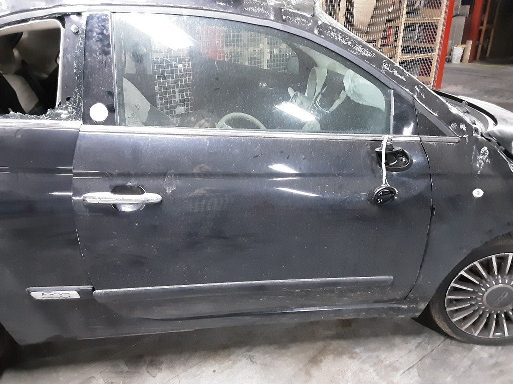 PORTIER RECHTS VOOR Fiat 500 (312) (01-2007/12-2012), Gebruikt, Voor, Fiat, Deur