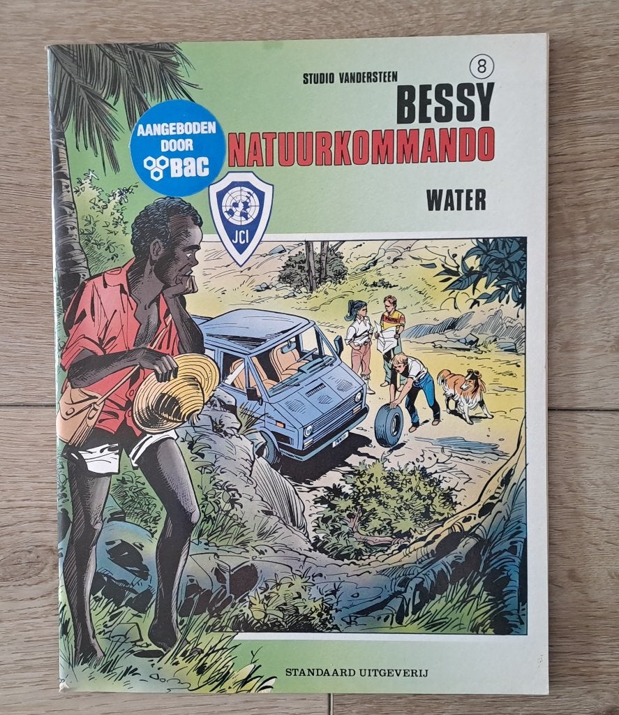 Strip Bessy - Natuurkommando - uitgave BAC, Boeken, Gelezen, Willy vandersteen, Eén stripboek, Ophalen of Verzenden