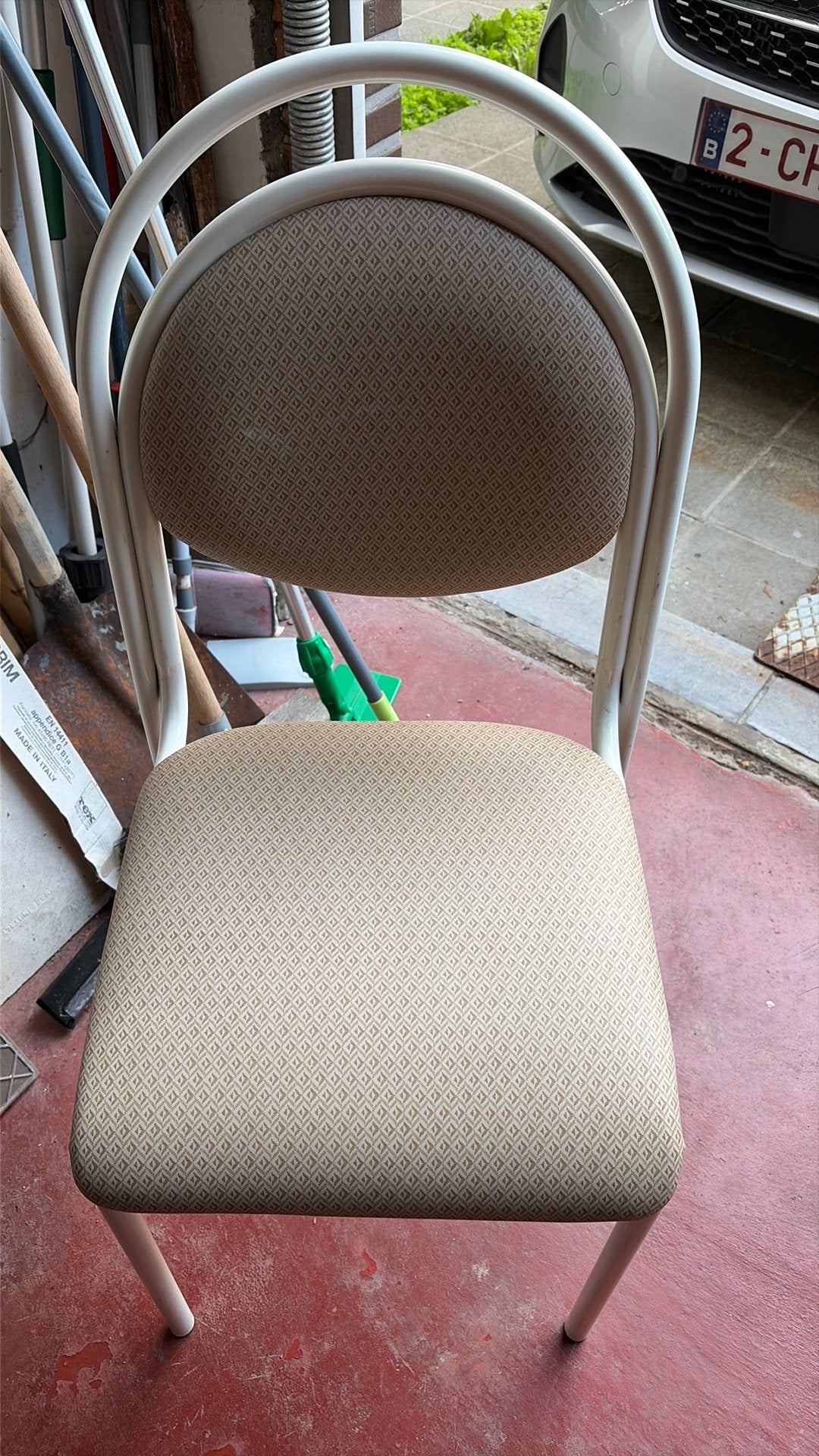 Chaise, Ophalen, Kunststof, Gebruikt, Wit