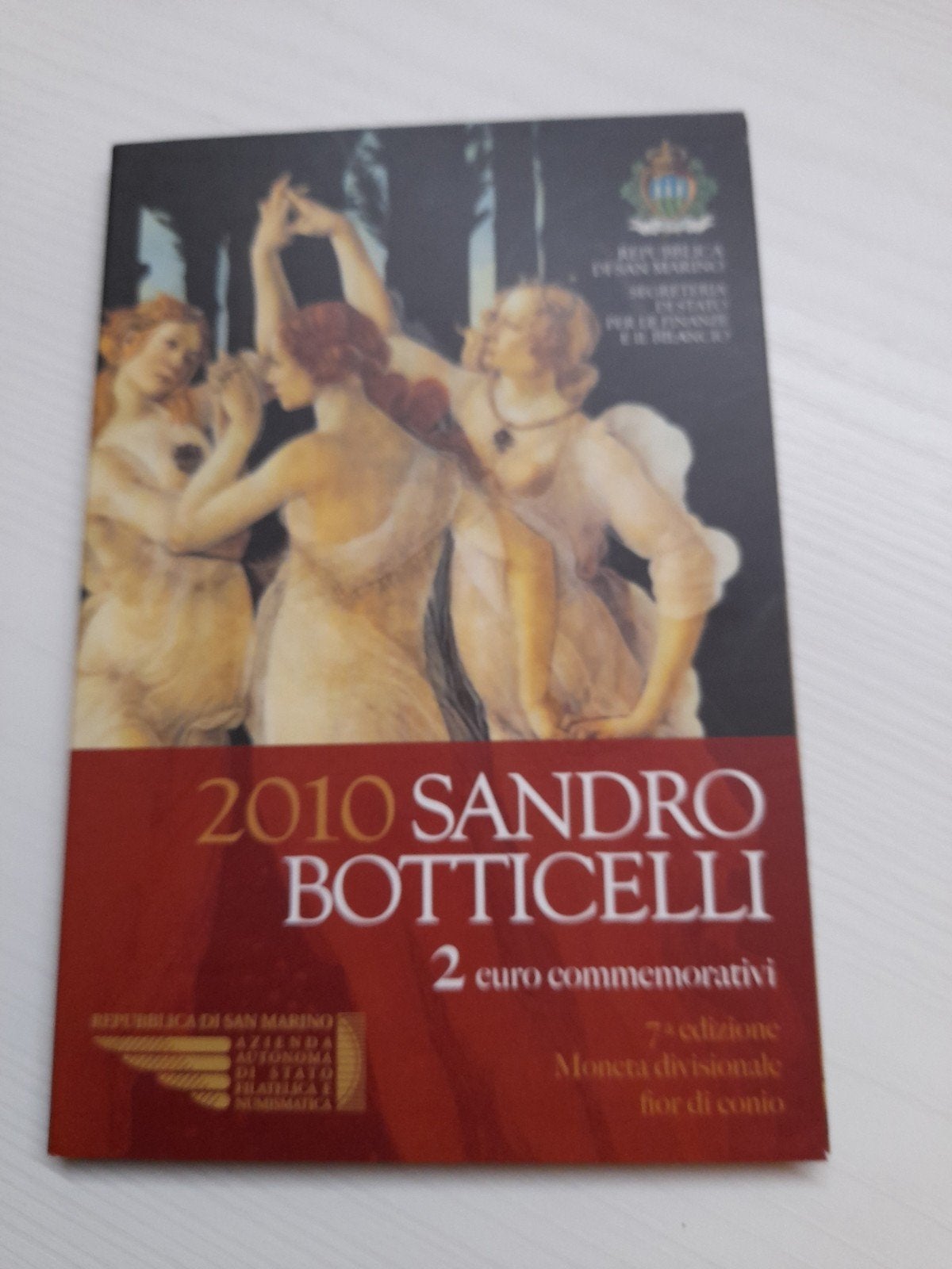 San-Marino munt 2010  Sandro Botticelli, Ophalen of Verzenden