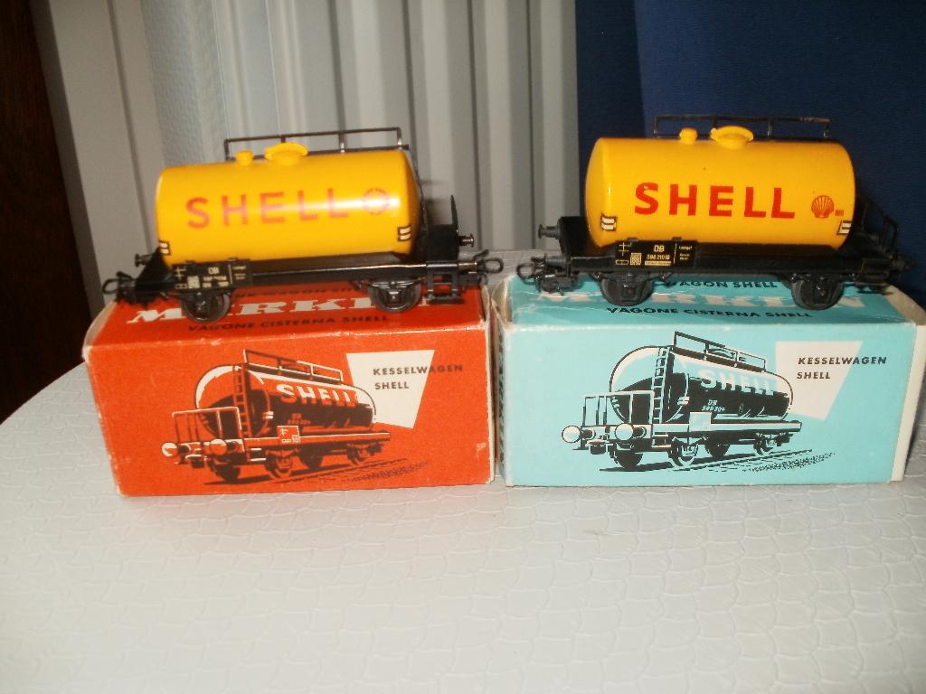 2x Marklin Ho Shell tankwagon no 4502 met ovp., Enlèvement ou Envoi, Courant alternatif, Wagon, Comme neuf