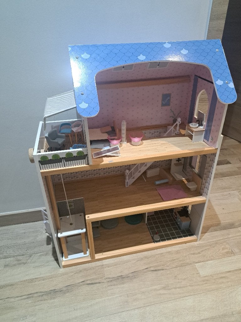 Maison en bois, Kinderen en Baby's, Speelgoed | Houten speelgoed, Ophalen, Zo goed als nieuw, Overige typen