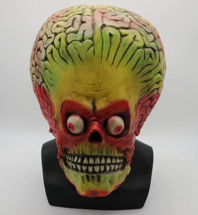 Mars Attacks alien full face latex masker, Verzenden, Nieuw