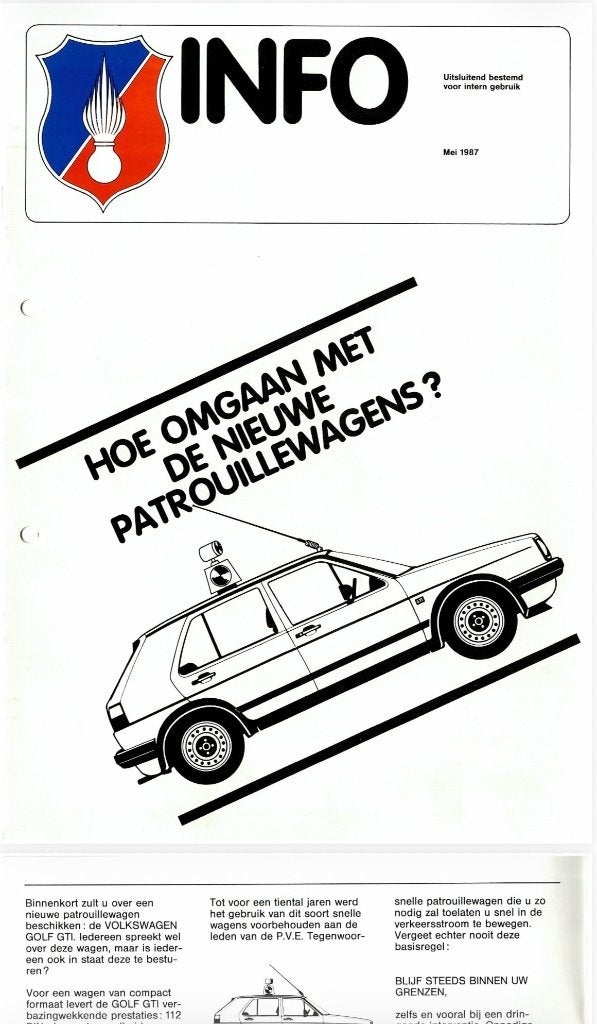 Rijkswacht Golf GTI, Verzenden, Rijkswacht