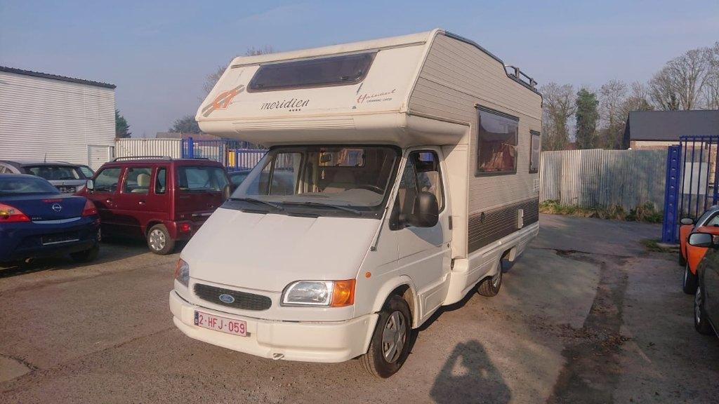 Camping car Ford transit 2500cc diesel 1996 140000km, Caravans en Kamperen, Mobilhomes, Bedrijf, tot en met 5, Alkoof, Ford, Ford