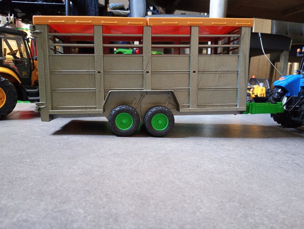 Bruder veewagen, Ophalen, Gebruikt