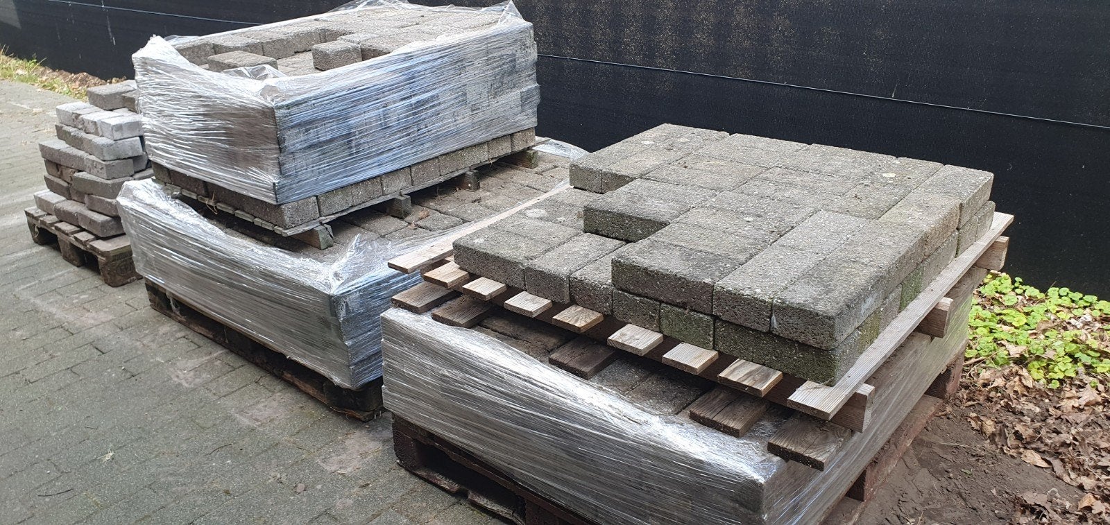10 m2 betonklinkers, Enlèvement