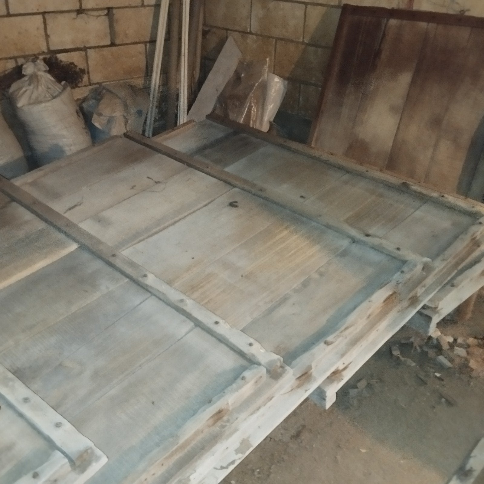 kalverbox zijwanden (Azobe), Enlèvement, Utilisé
