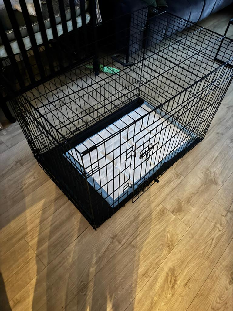 Nieuwe hondenbench Hafenbande – Zwart – 108 x 72, Dieren en Toebehoren, Hondenhokken, Ophalen, Nieuw, 75 tot 110 cm, 65 tot 100 cm