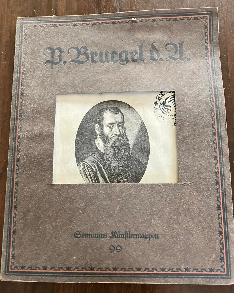 Antieke Verzamelmap reproducties Pieter Bruegel der Alte”, Antiek en Kunst, Antiek | Boeken en Manuscripten, Ophalen of Verzenden