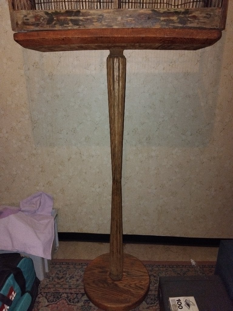 antieke vogelkooi, Ophalen, Gebruikt, Hout, Vogelkooi