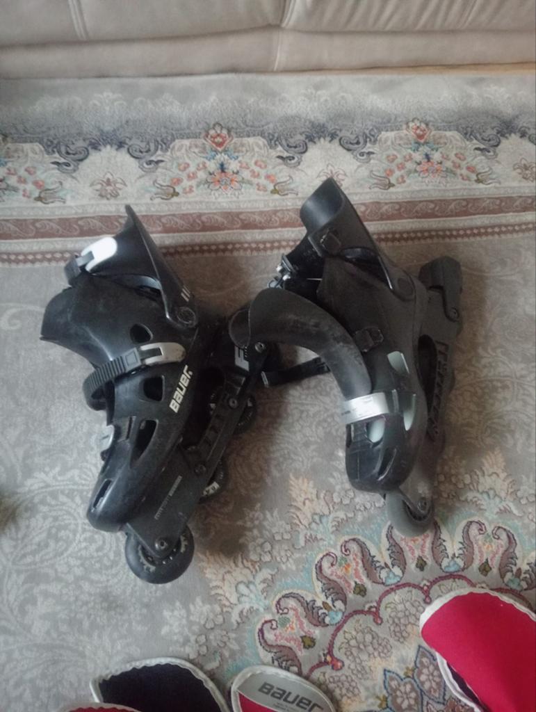 Patins Bauer originaux complets avec protection, Enlèvement, Protection, Bauer
