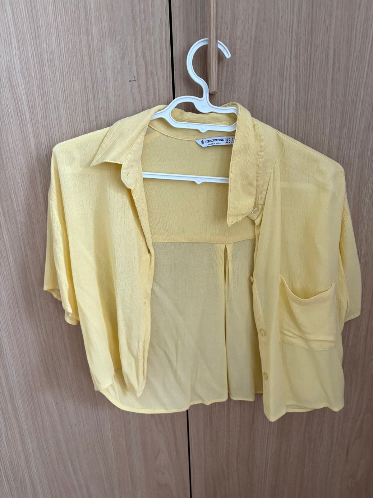 Blouse en lin, Enlèvement ou Envoi, Comme neuf, Taille 36 (S), Jaune