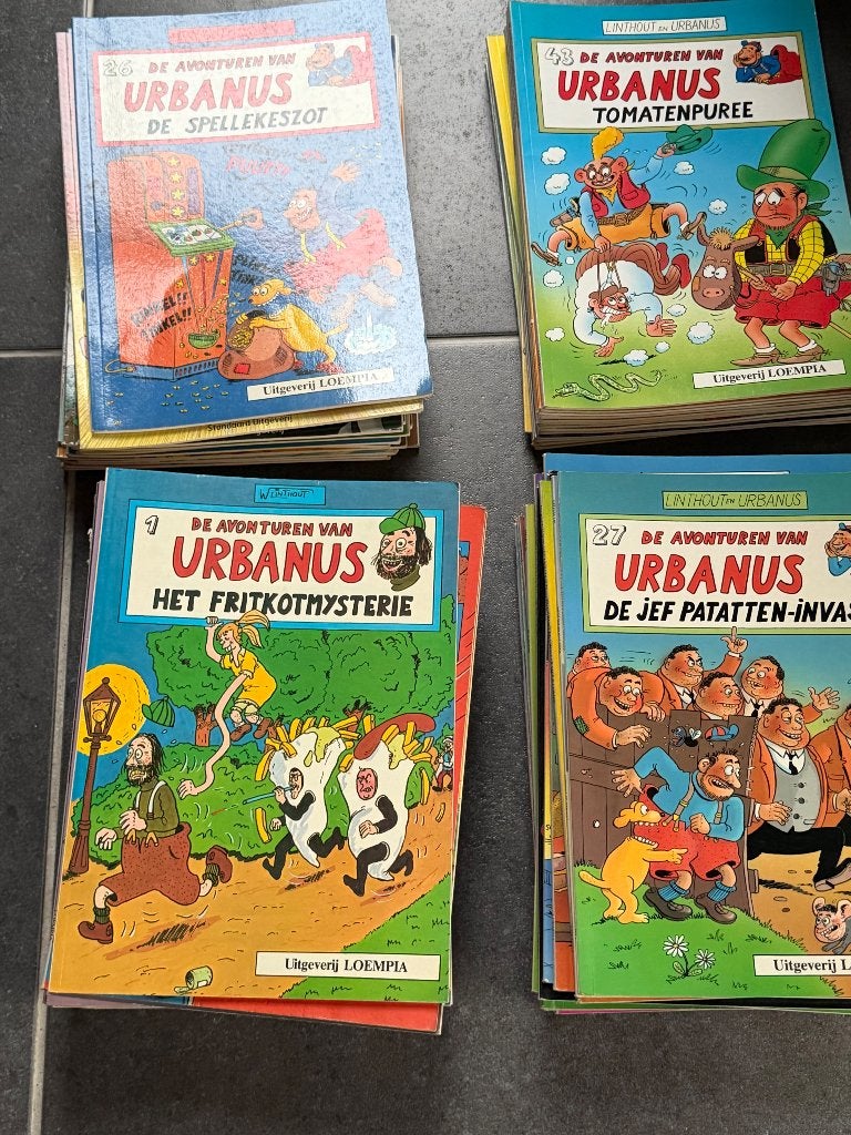 83 urbanus strips, Plusieurs BD, Enlèvement, Comme neuf, Urbanus; Willy Linthout
