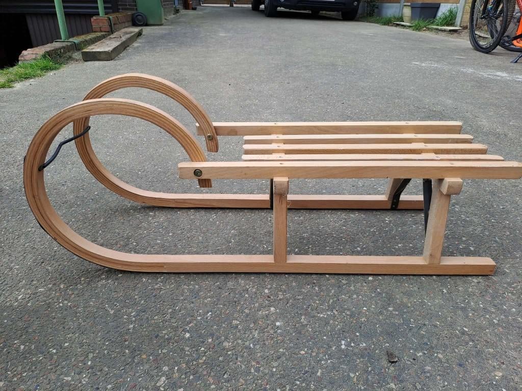 houten slee, Enlèvement, Neuf, Bois