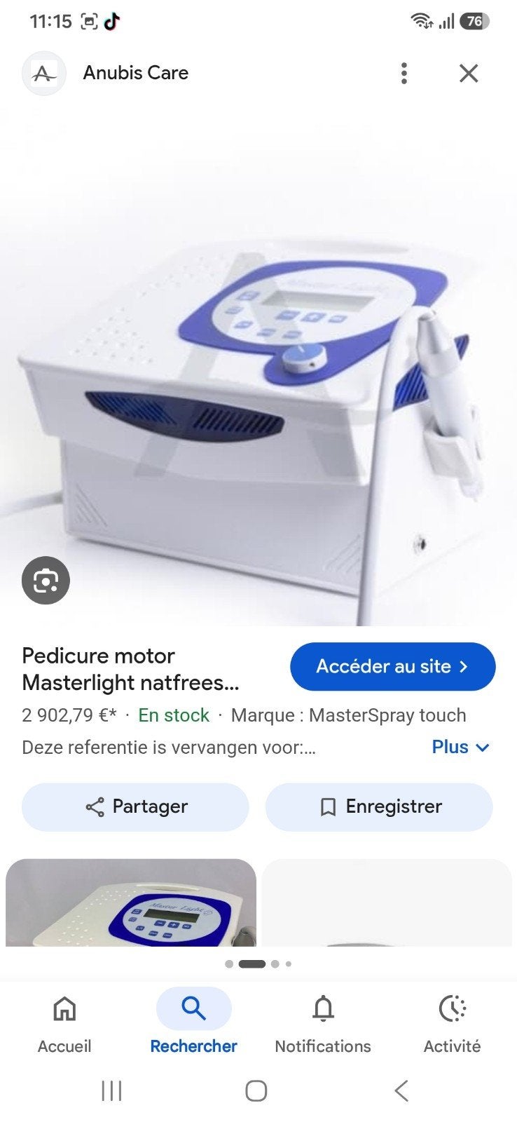 appareil de pédicure Master light, Articles professionnels, Enlèvement