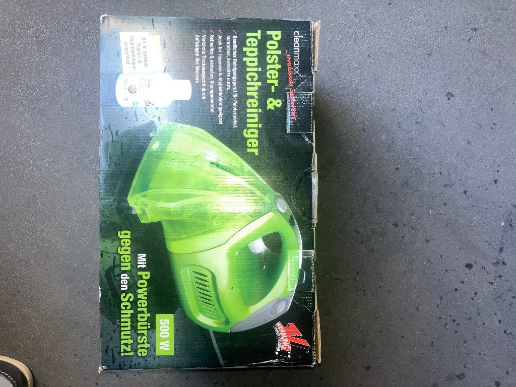 Cleanmaxx Tapijt- & Meubelreiniger 500W, Ophalen, Nieuw, Draadloos strijkijzer