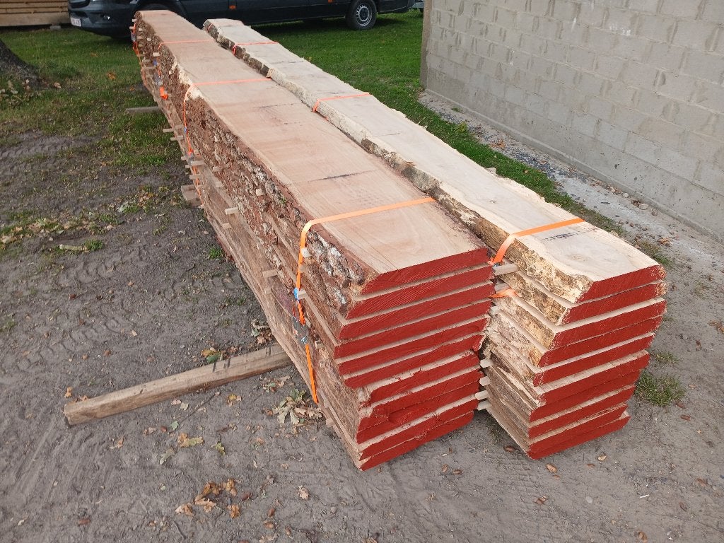 Franse Eiken stammen op bool Gezaagd lange stammen, Ophalen, Eiken, Plank, 50 mm of meer