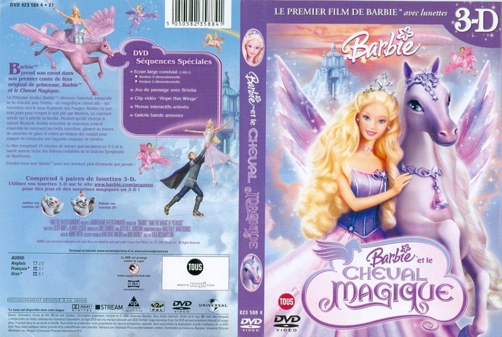 Le DVD Barbie Et Le Cheval Magique de C. Ruby & E. Lesser, Enlèvement ou Envoi, Tous les âges, Animation, Américain
