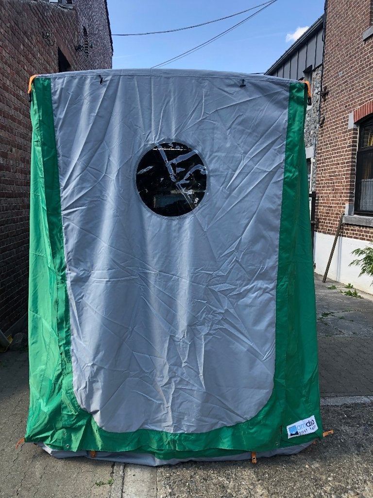 Amdro luifel op de achterklep, Ophalen, Zo goed als nieuw