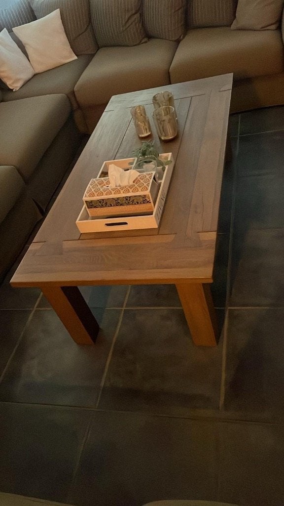 Salontafel, Huis en Inrichting, Ophalen, 50 tot 100 cm, 100 tot 150 cm, Eikenhout