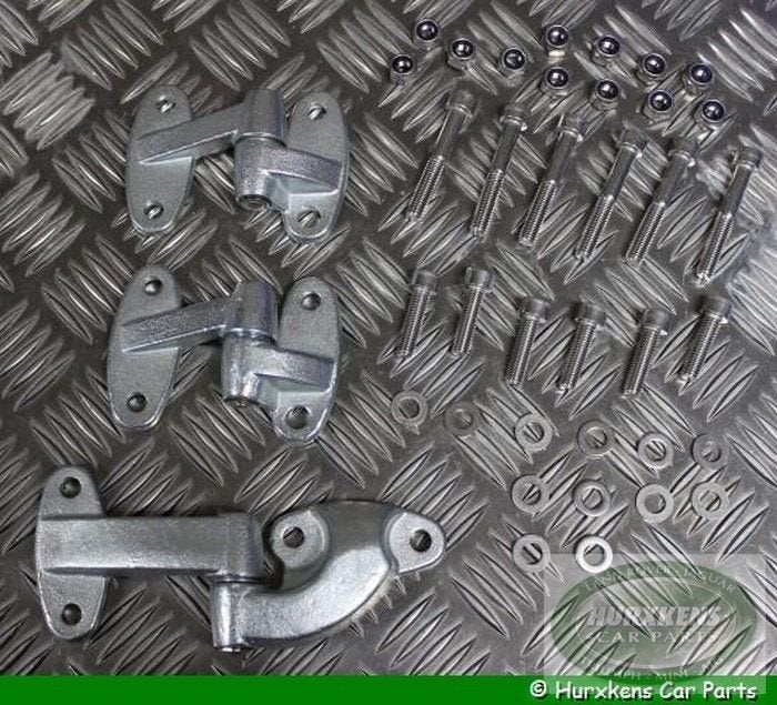 Set schanieren en bevestigingsmatriaal achterdeur Land Rover, -, -, Nieuw, Ophalen of Verzenden