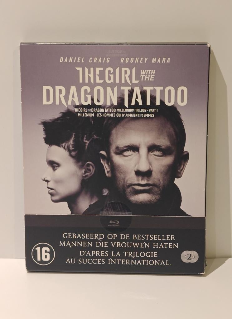 Girl with the Dragon Tattoo Deluxe collector Edition Blu‑ray, Cd's en Dvd's, Blu-ray, Zo goed als nieuw, Actie, Boxset, Ophalen of Verzenden