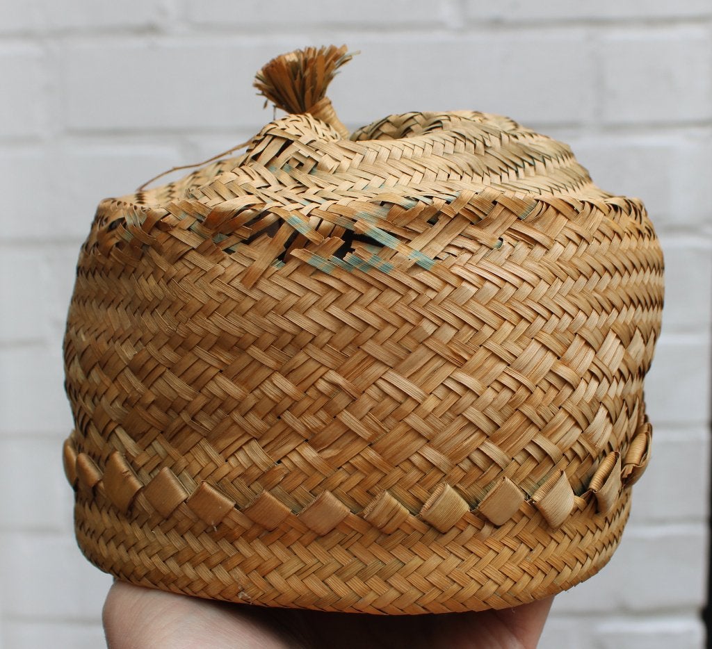 OUDE HOED van de MANGBETU uit CONGO, Antiek en Kunst, Afrika, Overige typen, Handgemaakt, Ophalen of Verzenden