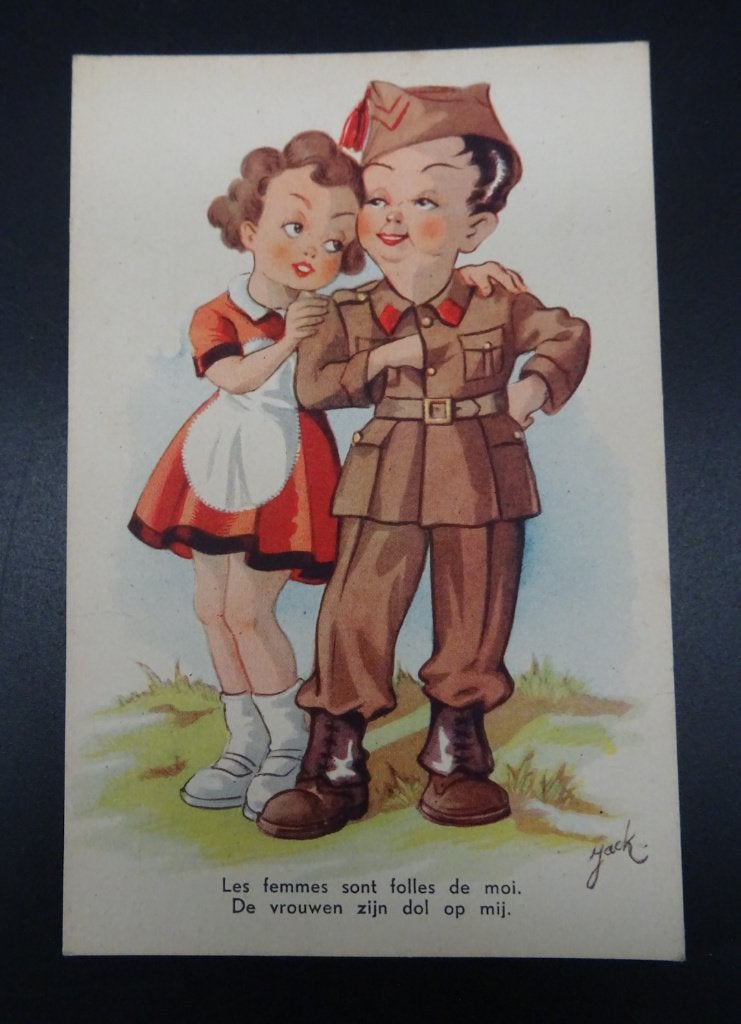 Carte postale belge WW2 (9/12), Enlèvement ou Envoi, Autres, Autres types