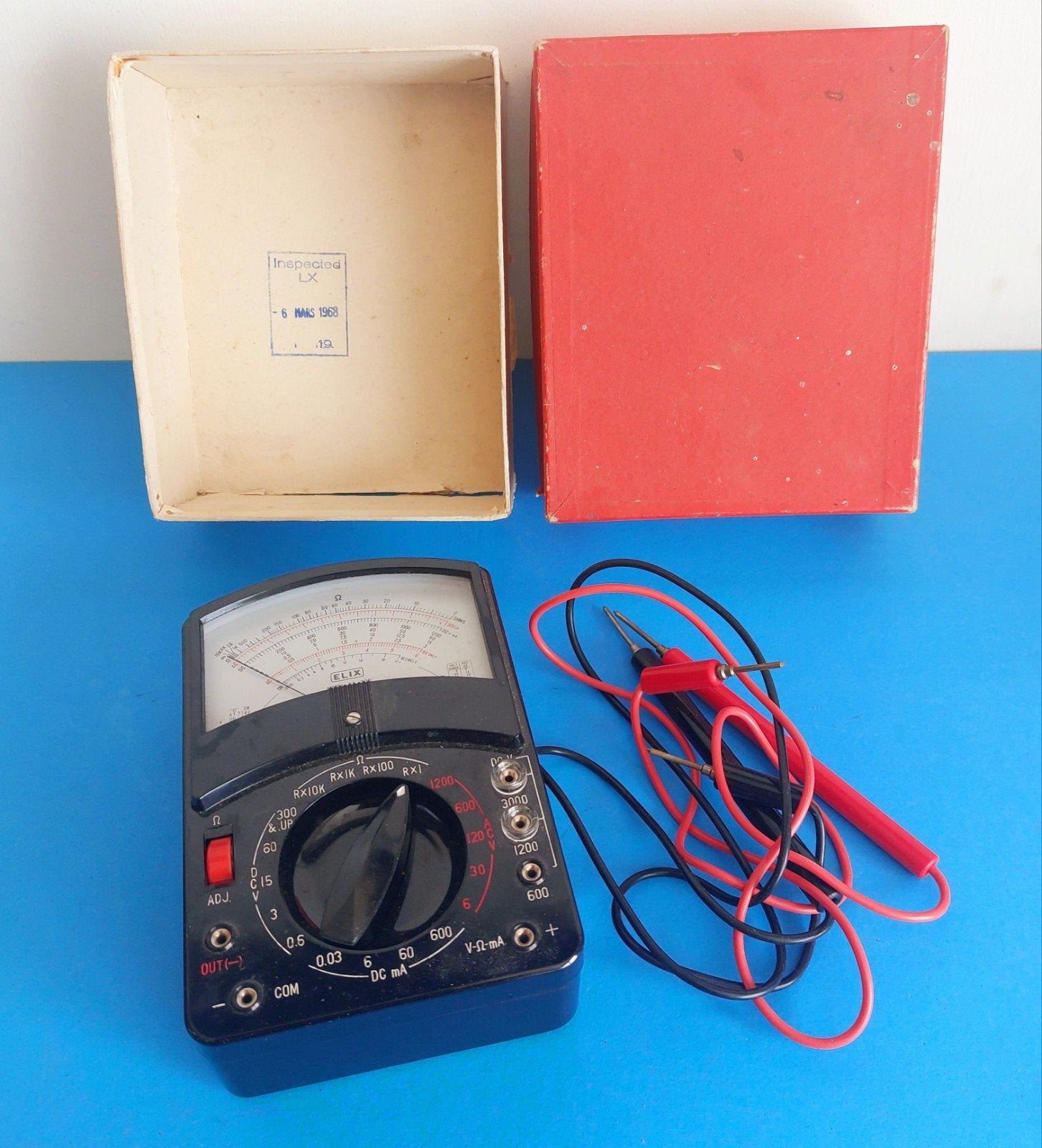 Vintage Elix multitester bakeliet uit 1968, Ophalen of Verzenden, Gebruikt, Overige typen