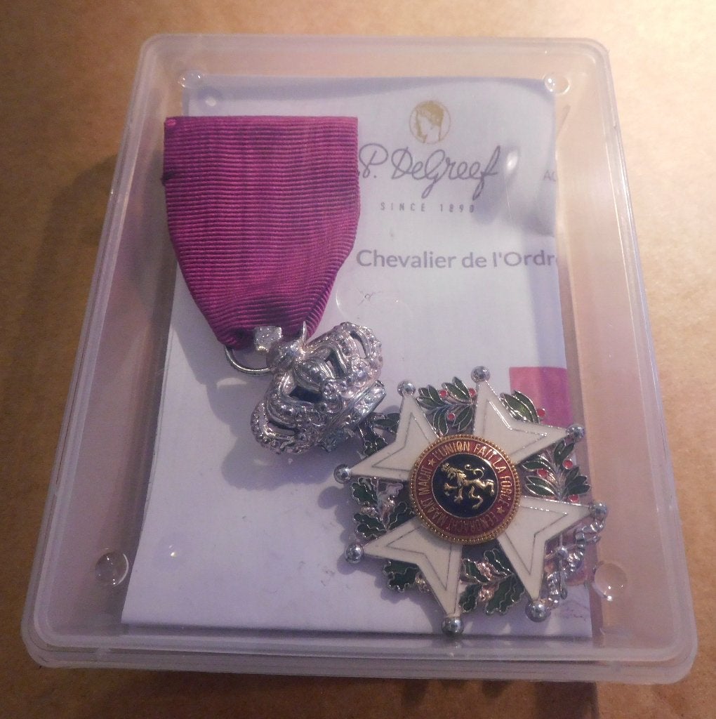 Riddermedaille in de Leopoldsorde, officieel model, Verzamelen, Ophalen