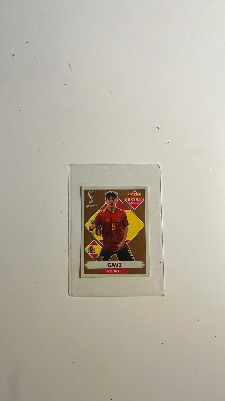 Panini WK 2022 Extra Sticker Gavi Rookie Bronze – Zeldzaam, Ophalen, Nieuw, Spelerskaart