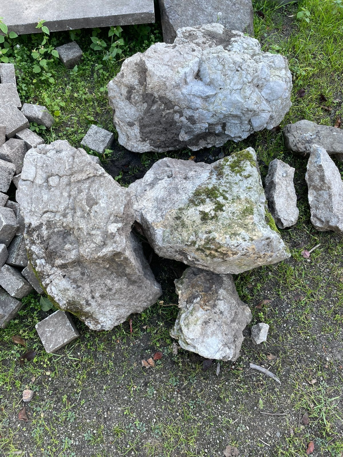 Gros rochers, Jardin & Terrasse, Enlèvement, Comme neuf, Blanc, Quartzite