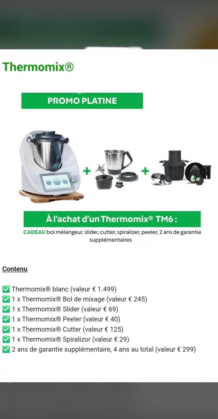 Thermomix tm6 ultra complet nouveau jamais ouvert, Enlèvement, Neuf