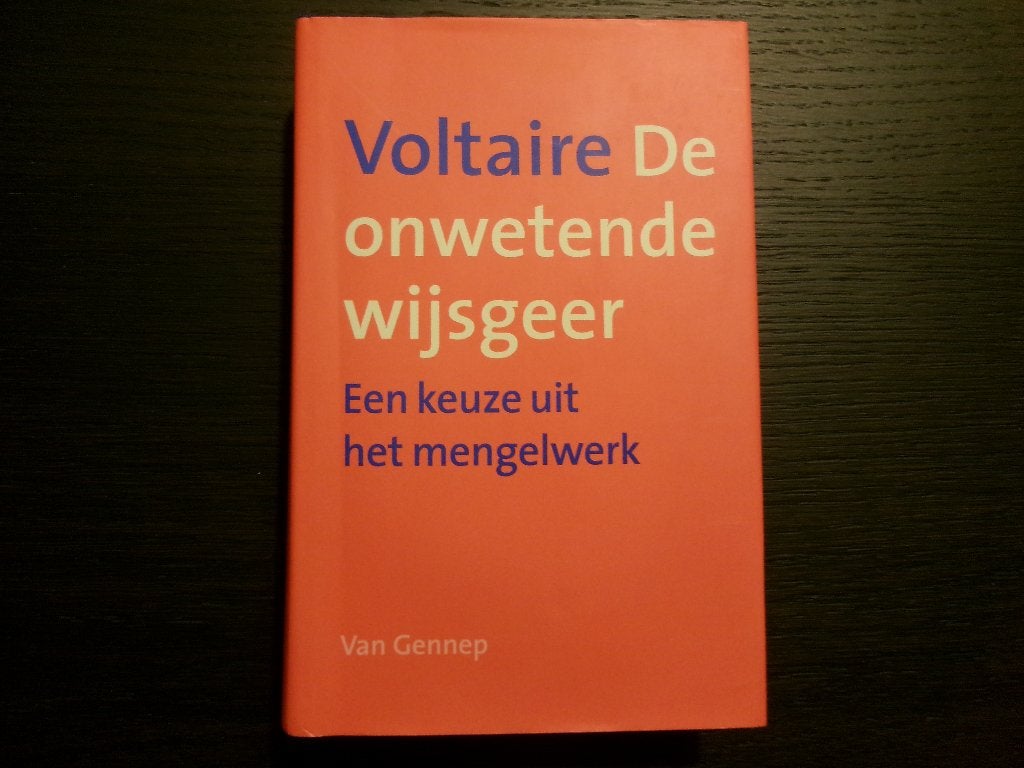 De onwetende  wijsgeer   -Voltaire-, Livres, Philosophie, Enlèvement ou Envoi