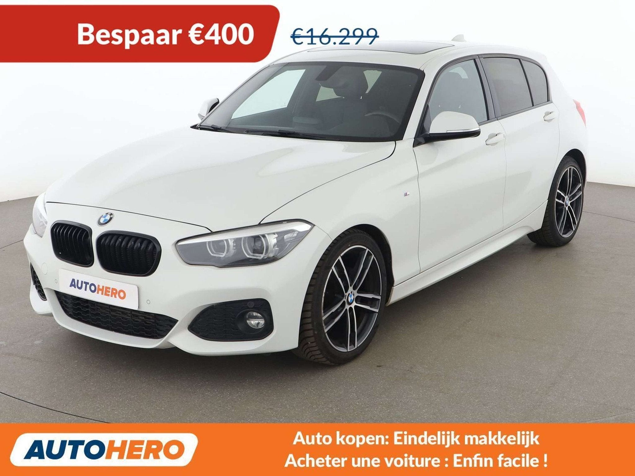 BMW 1 Serie 118 118i Edition M Sport Shadow (bj 2018), Auto's, Gebruikt, 136 pk, Wit, 5 deurs