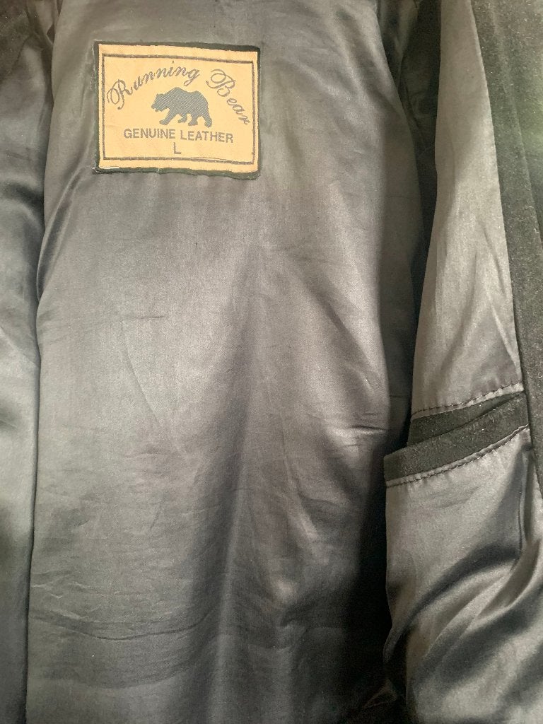 Jas in daim (suède), Kleding | Dames, Ophalen, Zwart, Maat 42/44 (L), Zo goed als nieuw