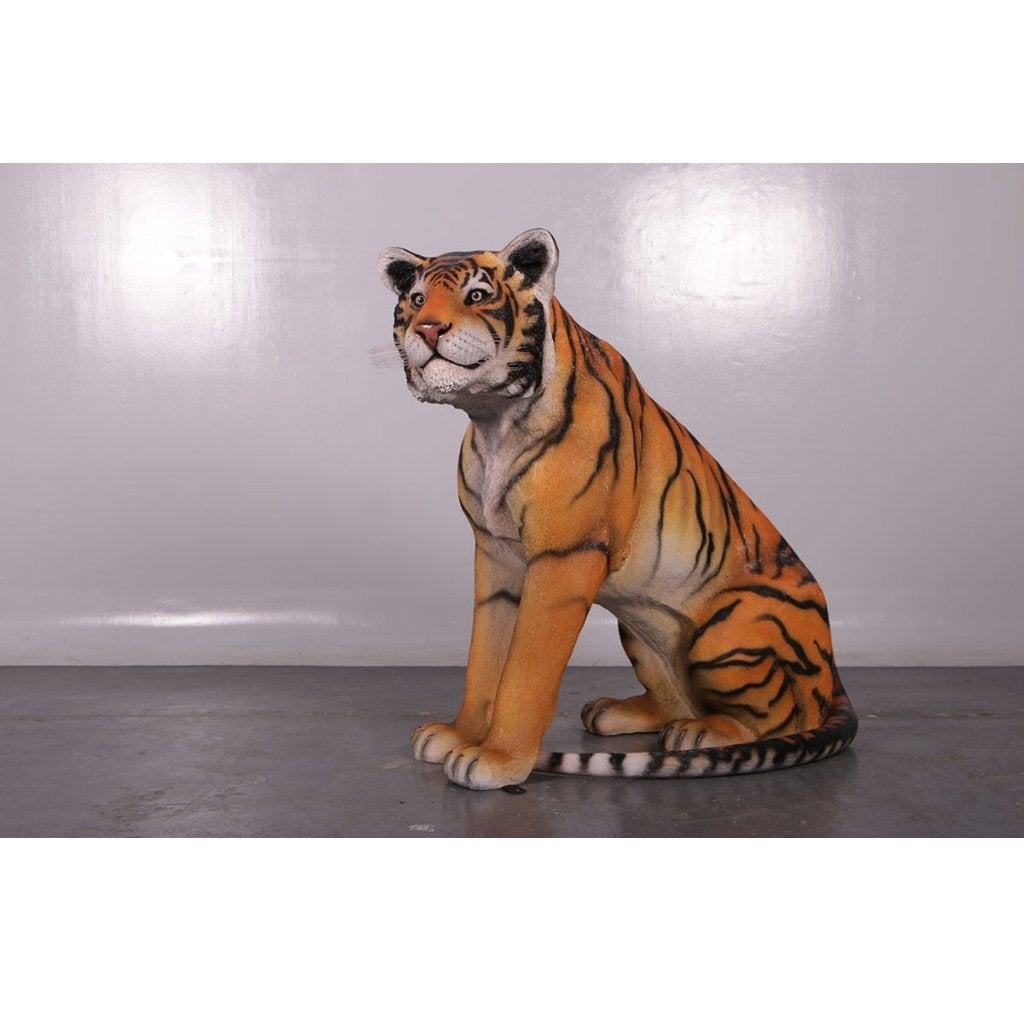 Zittende tijger — Tijgerbeeld, 129 cm lang, Ophalen, Nieuw