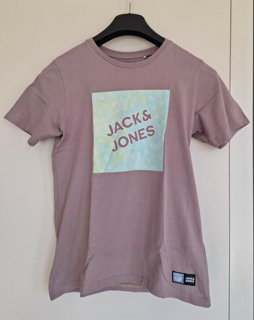 Paarse T-shirt Jack & Jones maat 164 of 14 jaar, Kinderen en Baby's, Kinderkleding | Maat 164, Ophalen of Verzenden, Zo goed als nieuw