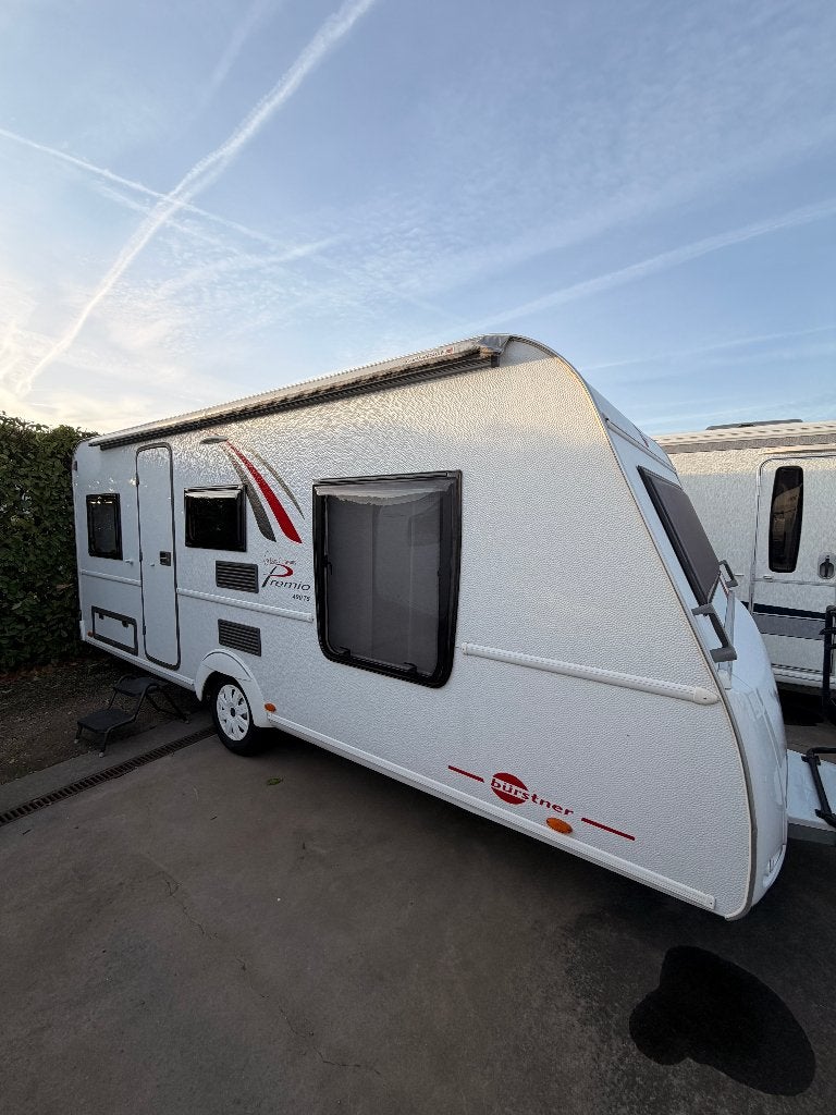 Bürstner Premio 495  queensbeds /rondzit, Caravans en Kamperen, Mover, Rondzit, Bedrijf, Bürstner