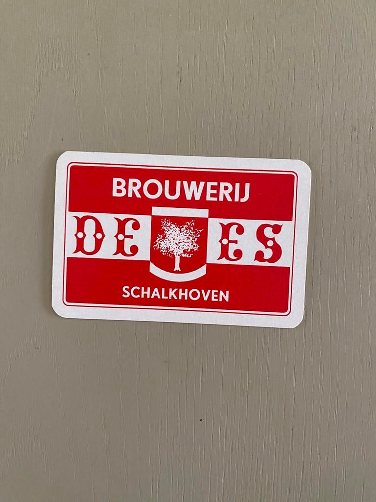 Oude speelkaart brouwerij DE ES te SCHALKHOVEN, Ophalen of Verzenden