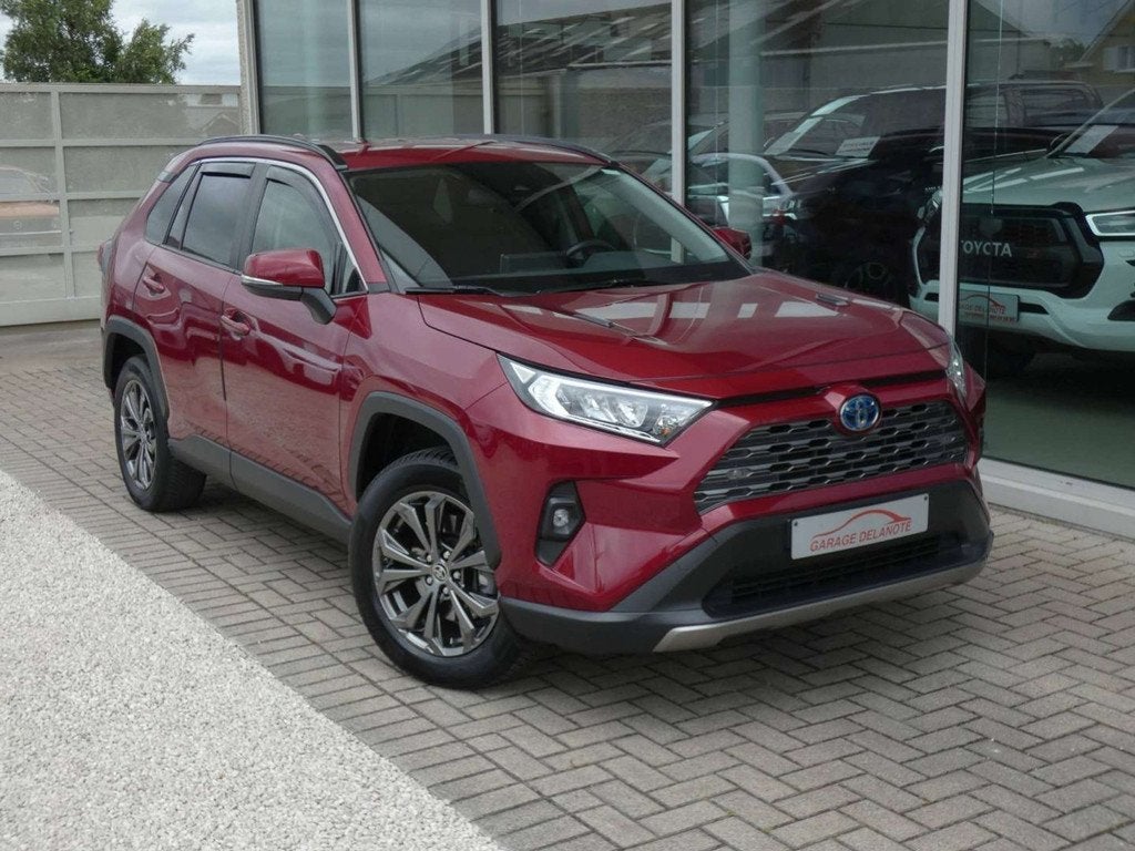Toyota RAV4 HYBRID Dynamic Plus +Trekhaak +Dodehoek +Carplay, Autos, Toyota, Rouge, 218 ch, Achat, 2487 cm³