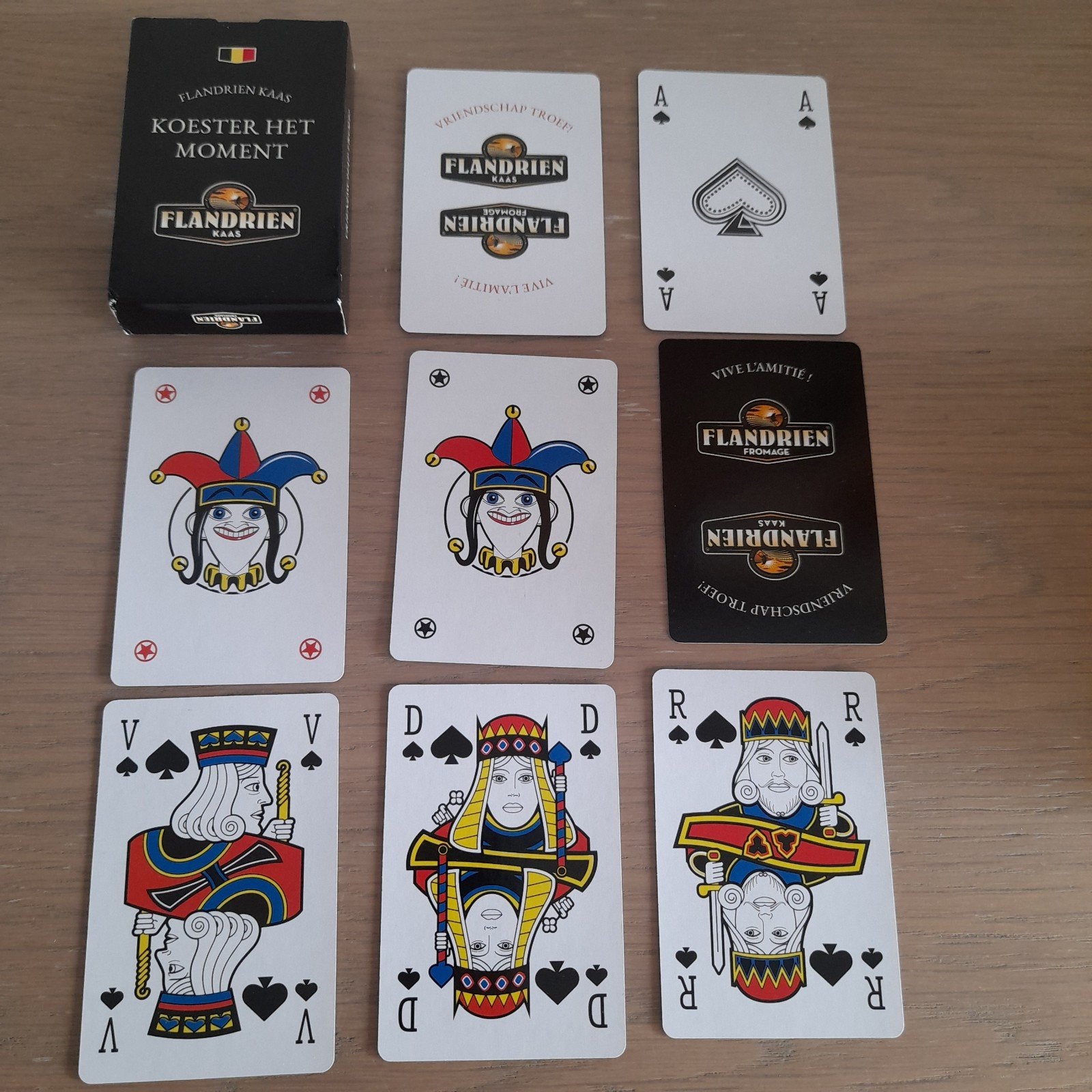 Speelkaarten Flandrien Kaas  Koester het moment. Nieuw., Verzamelen, Ophalen of Verzenden, Speelkaart(en)