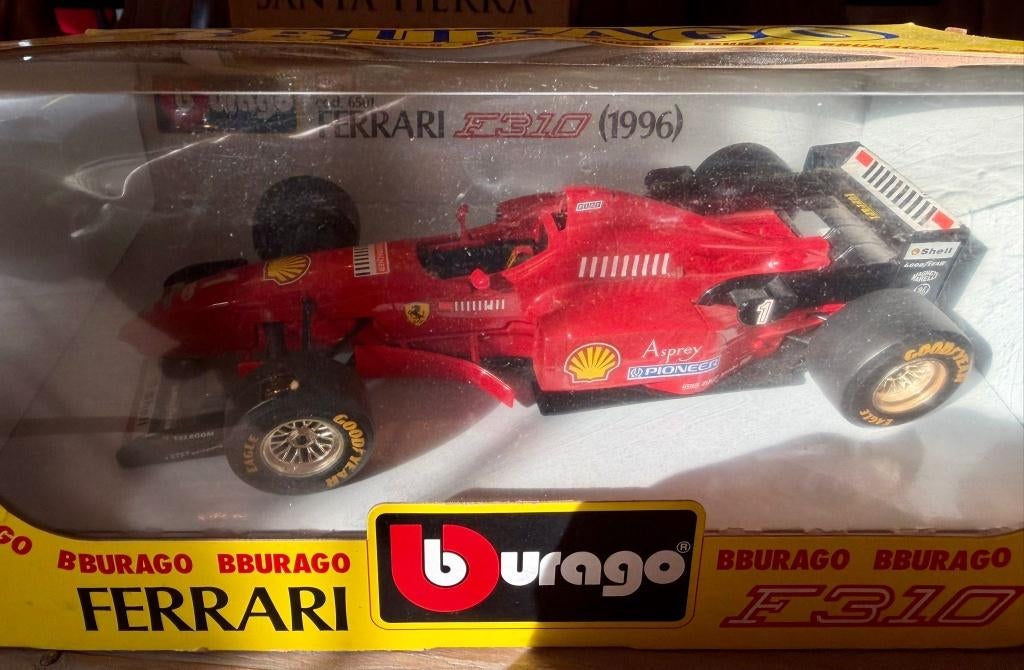 BBurago Ferrari F310 1996 1/24, Hobby & Loisirs créatifs, Voitures miniatures | 1:24, Enlèvement ou Envoi, Comme neuf, Voiture
