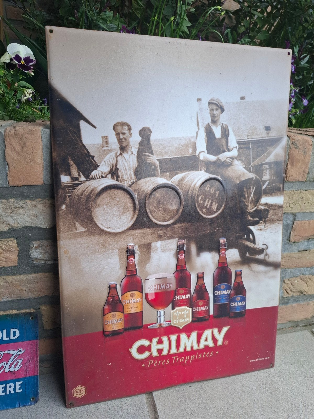Duvel,Chimay,Coca-Cola reclameborden, Ophalen