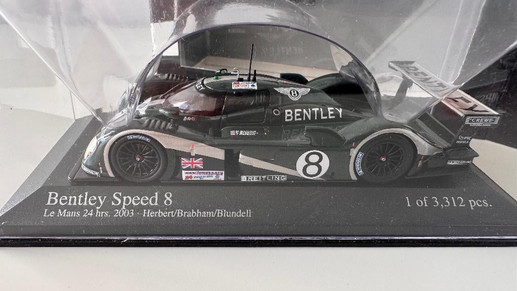 Bentley Speed 8 2003 #8 Minichamps 1/43, Enlèvement ou Envoi, Neuf, Voiture, MiniChamps
