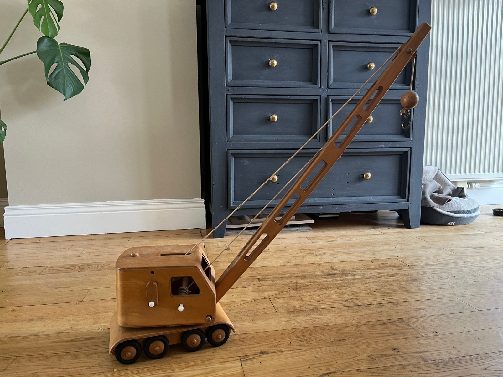Antieke Friedrich Fröbel Werdau kraanwagen., Kinderen en Baby's, Ophalen, Gebruikt, Overige typen