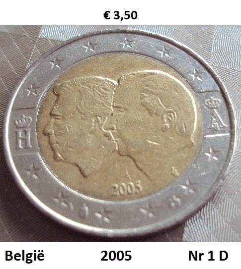 2 euromunten belgie, Postzegels en Munten, Ophalen of Verzenden, België, 2 euro, Losse munt