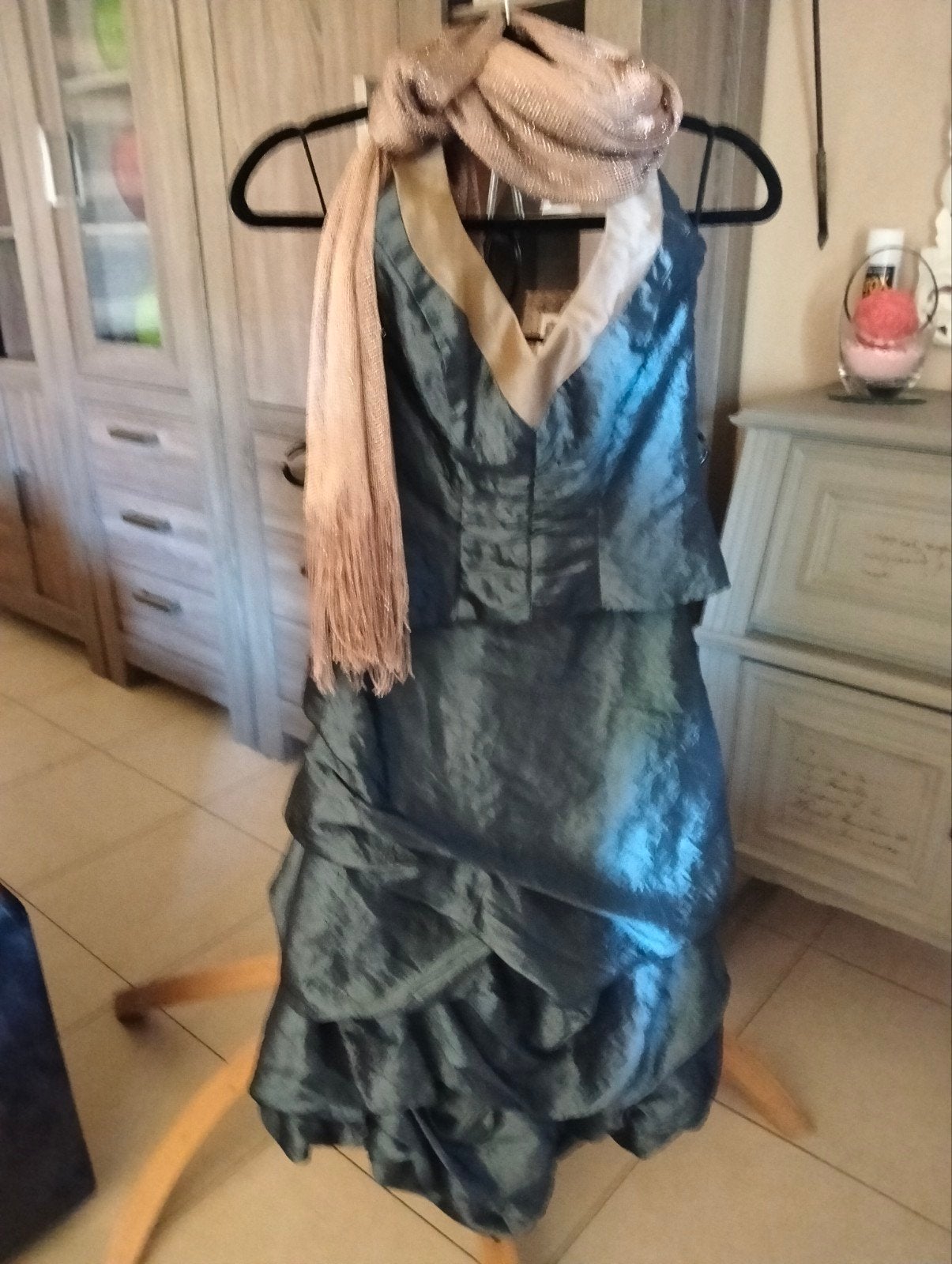 Linea  Raffaelli ,feestkleding, Maat 38/40 (M), Overige typen, Linea raffaelli, Blauw