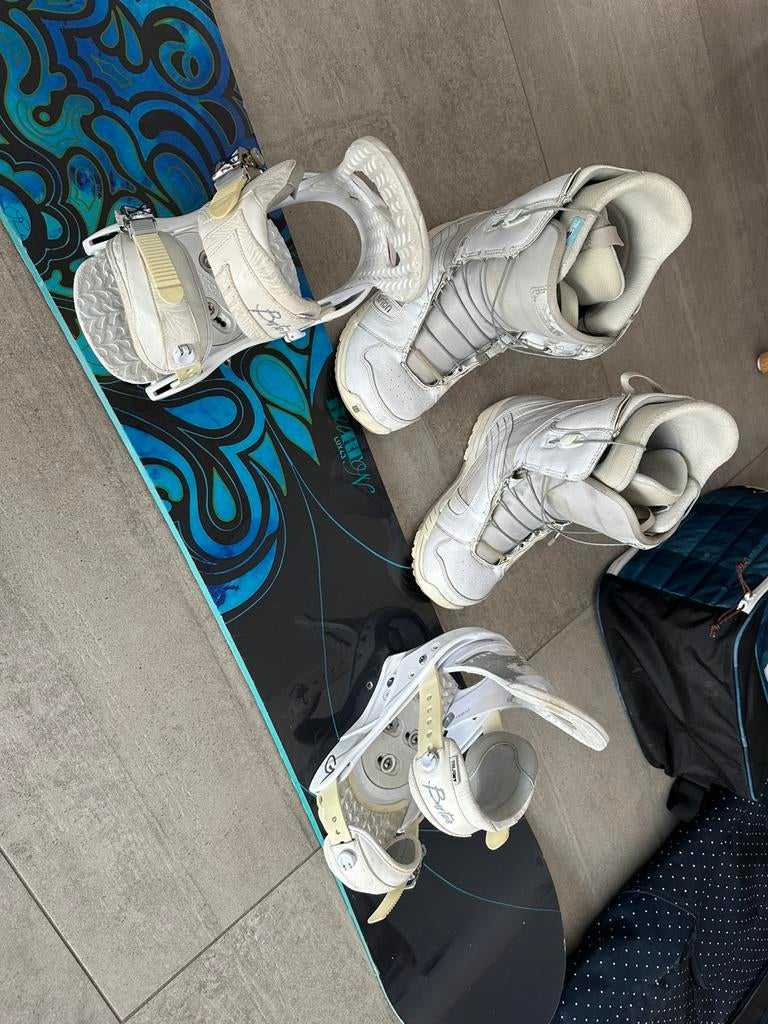 Snowboard en boots, Sport en Fitness, Snowboarden, Ophalen, Gebruikt, Board
